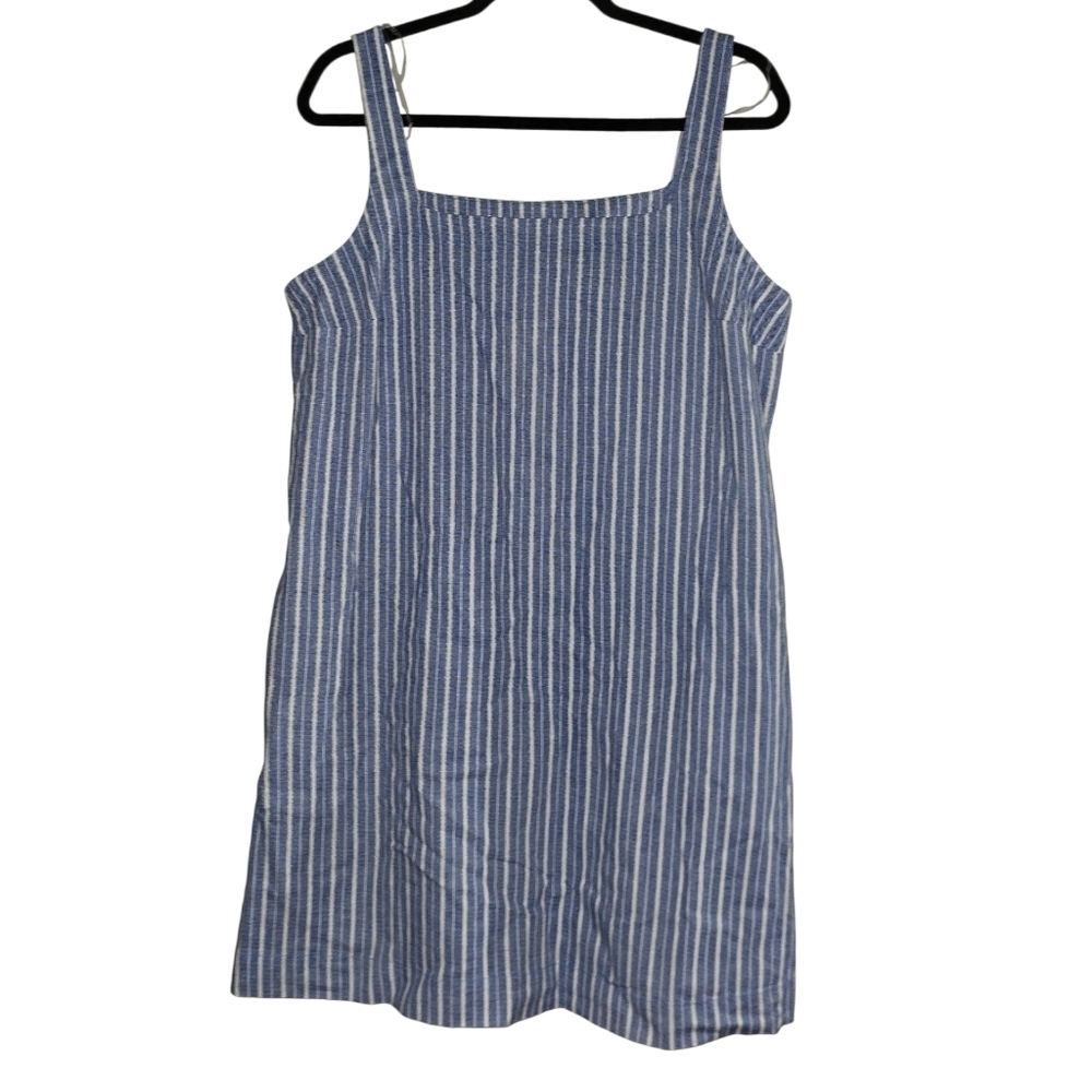 Womens A New Day Blue and White Sleeveless Sundress, Medium, NWT!!